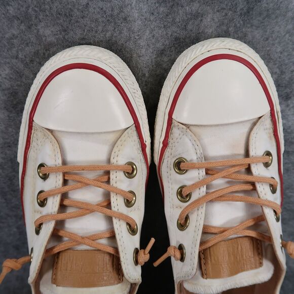 Converse Shoes Womens 7 Sneakers Slip On Chuck Taylor All Star Shoreline White - Picture 8 of 14